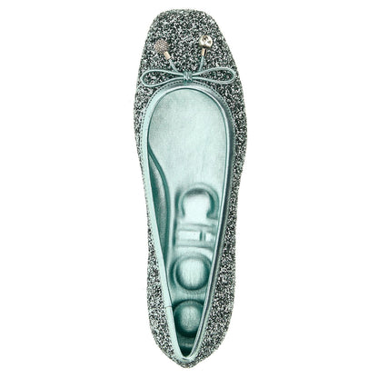 Jimmy Choo Bicolor Textile Ballet Flats