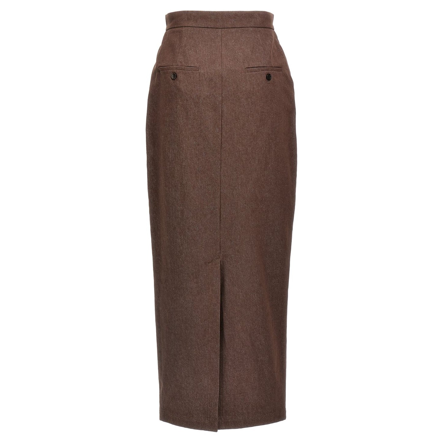 Max Mara Brown Cotton Mini Skirt