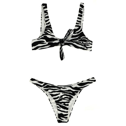 The Attico Bicolor Polyamide Bikini
