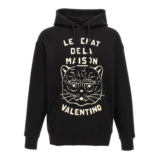 Valentino Garavani Black Cotton Sweatshirt