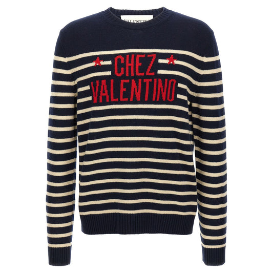 Valentino Garavani Blue Virgin Wool Cardigan