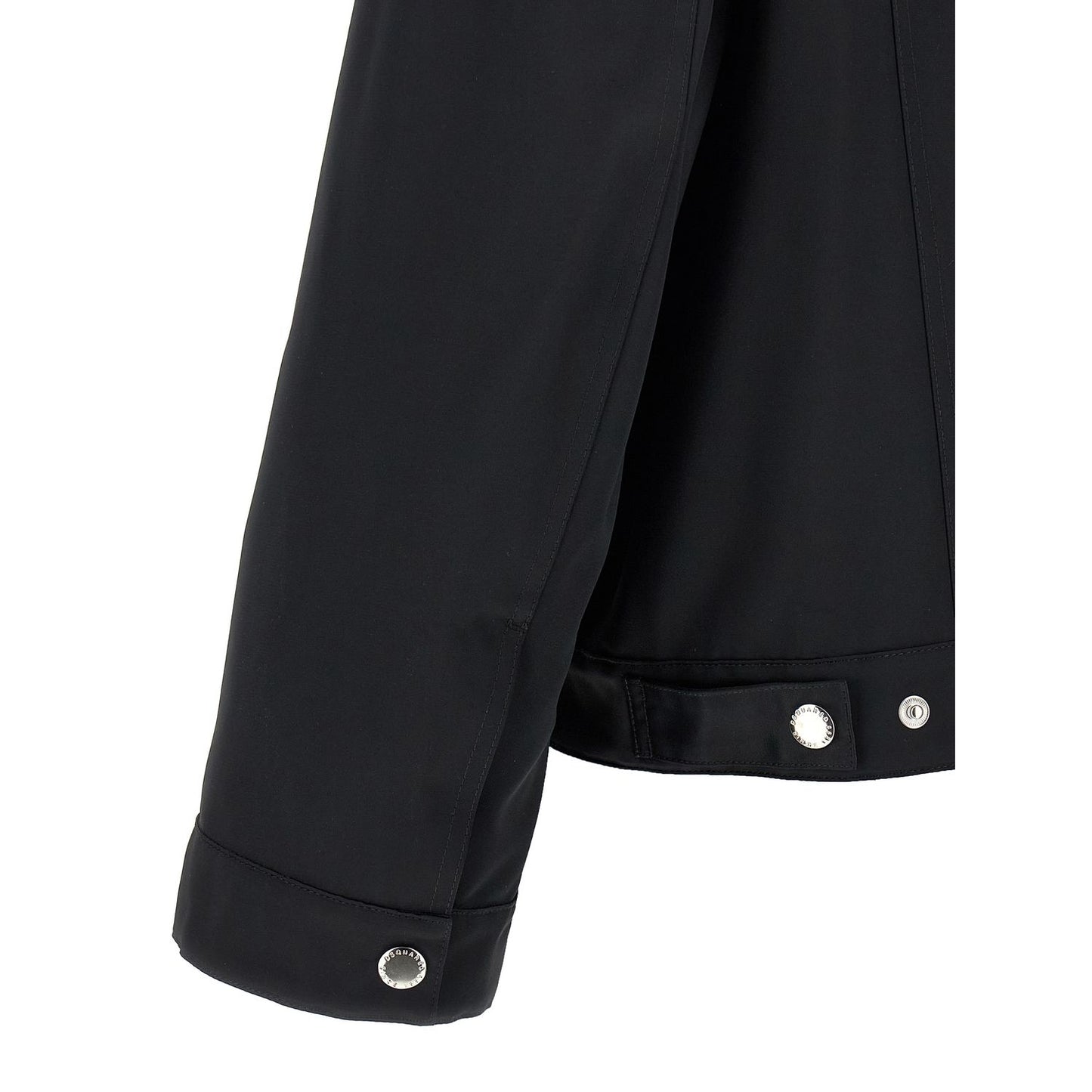 Dsquared² Black Polyester Full-Length Jacket