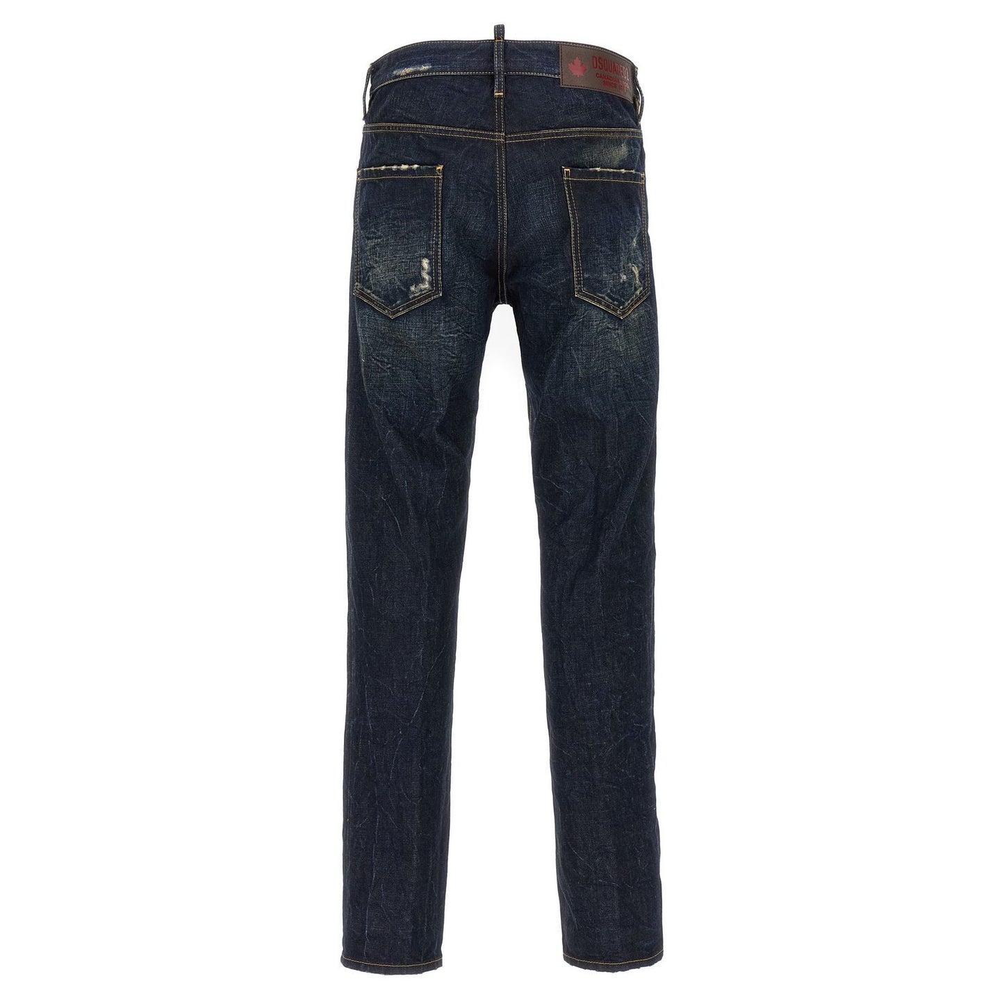 Dsquared² Blue Cotton Slim Fit Jeans