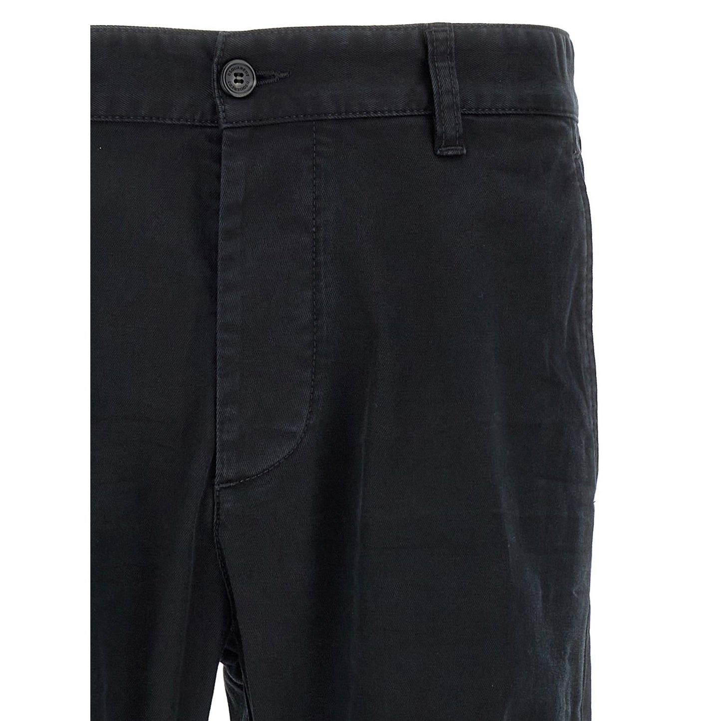 Dsquared² Black Cotton Chino Pants