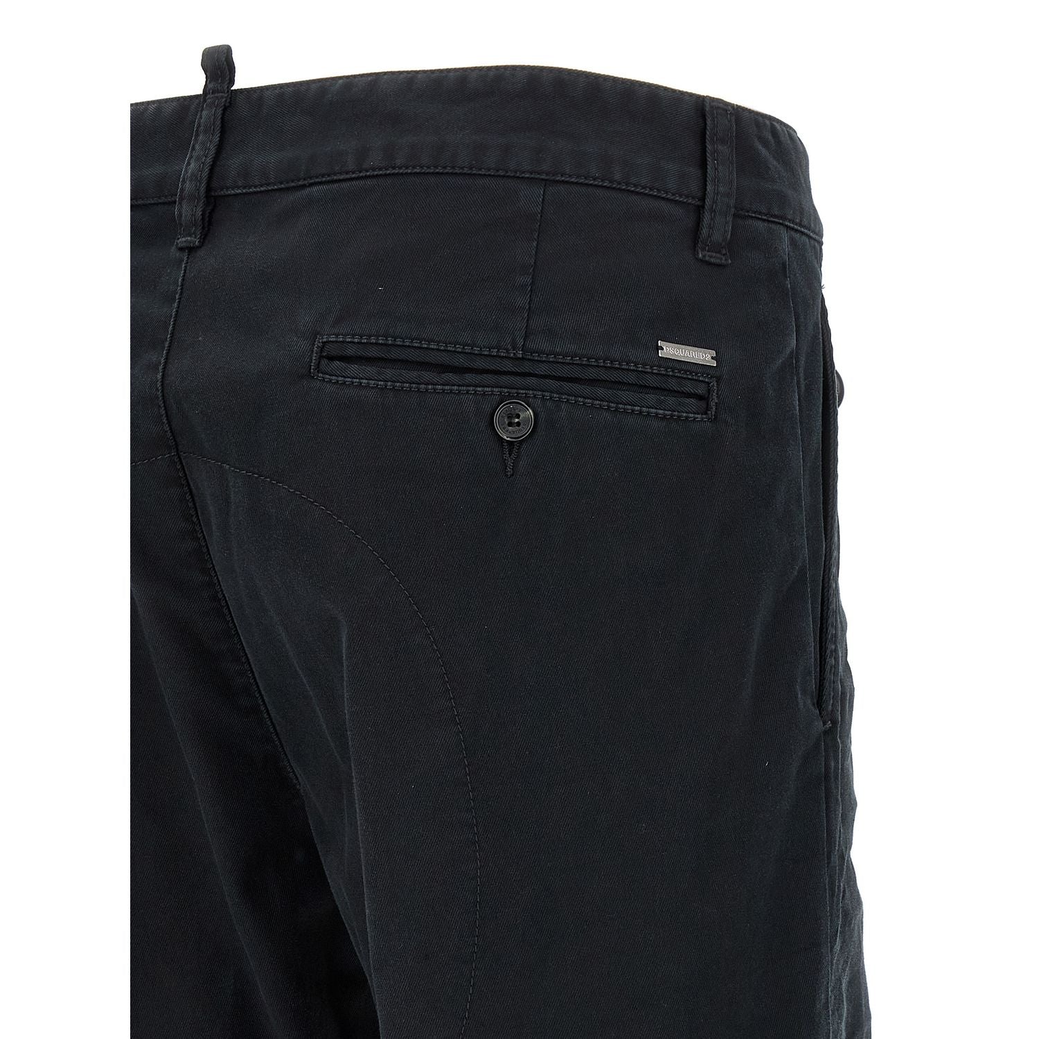 Dsquared² Black Cotton Chino Pants