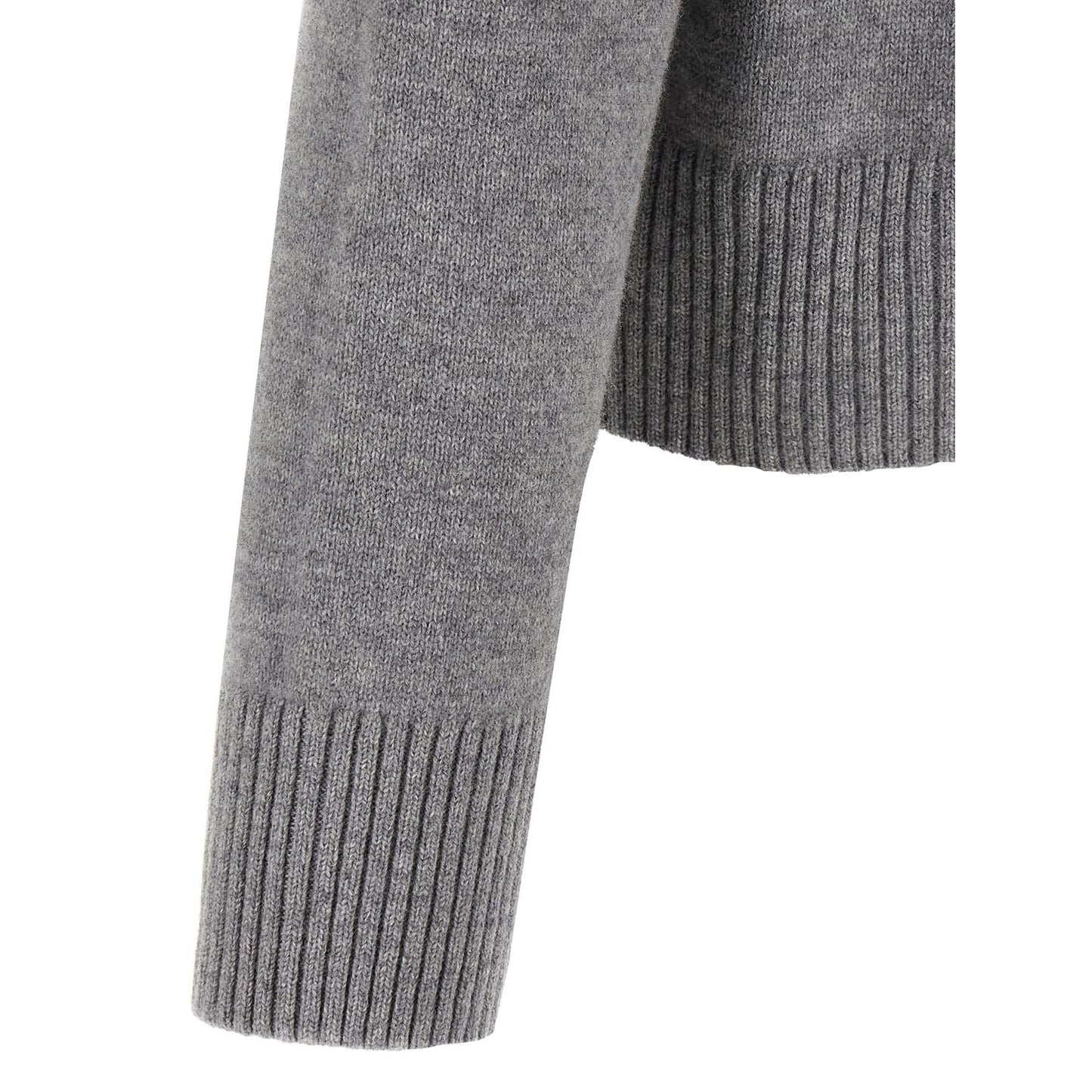 Ami Paris Gray Wool Cardigan