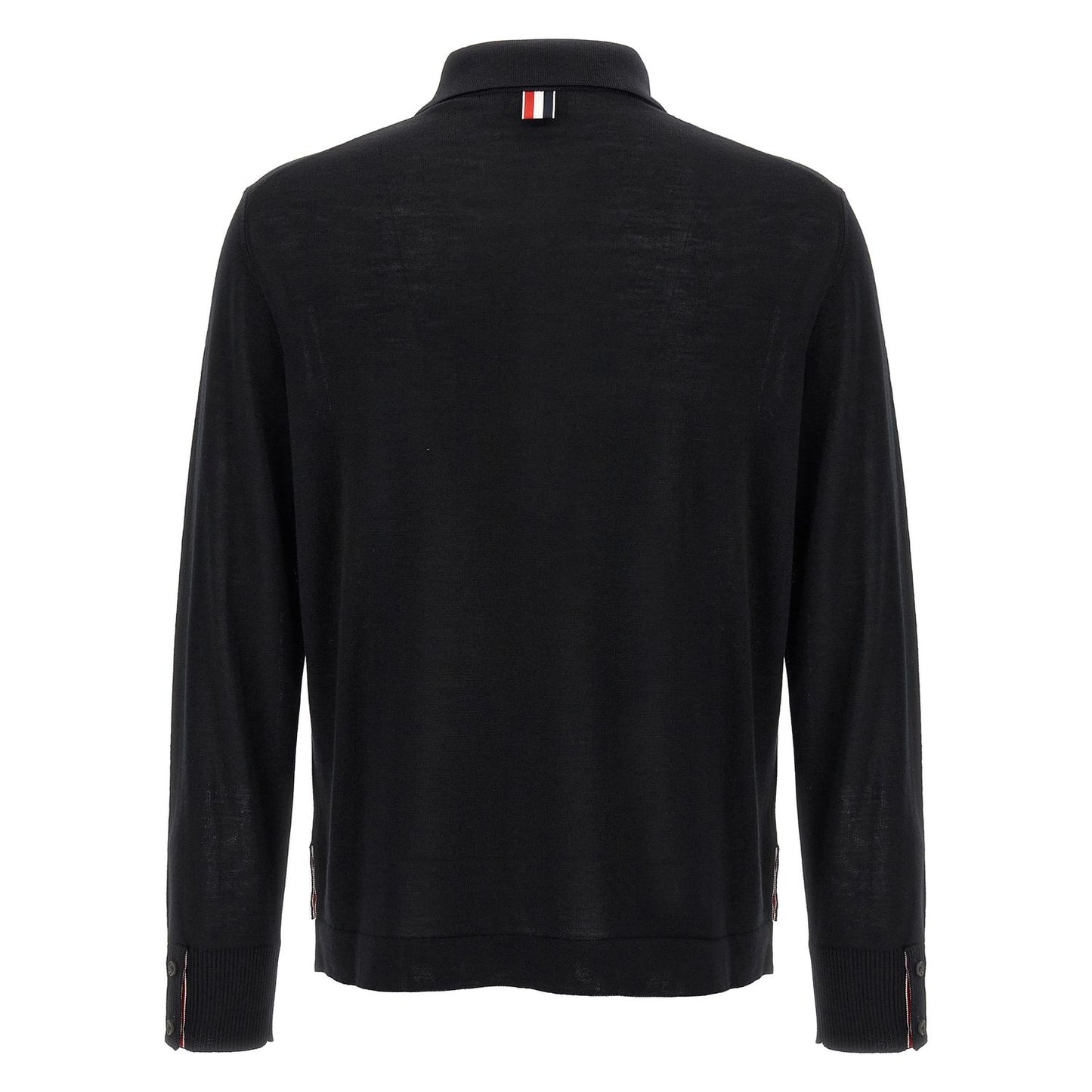 Thom Browne Black Virgin Wool Cardigan