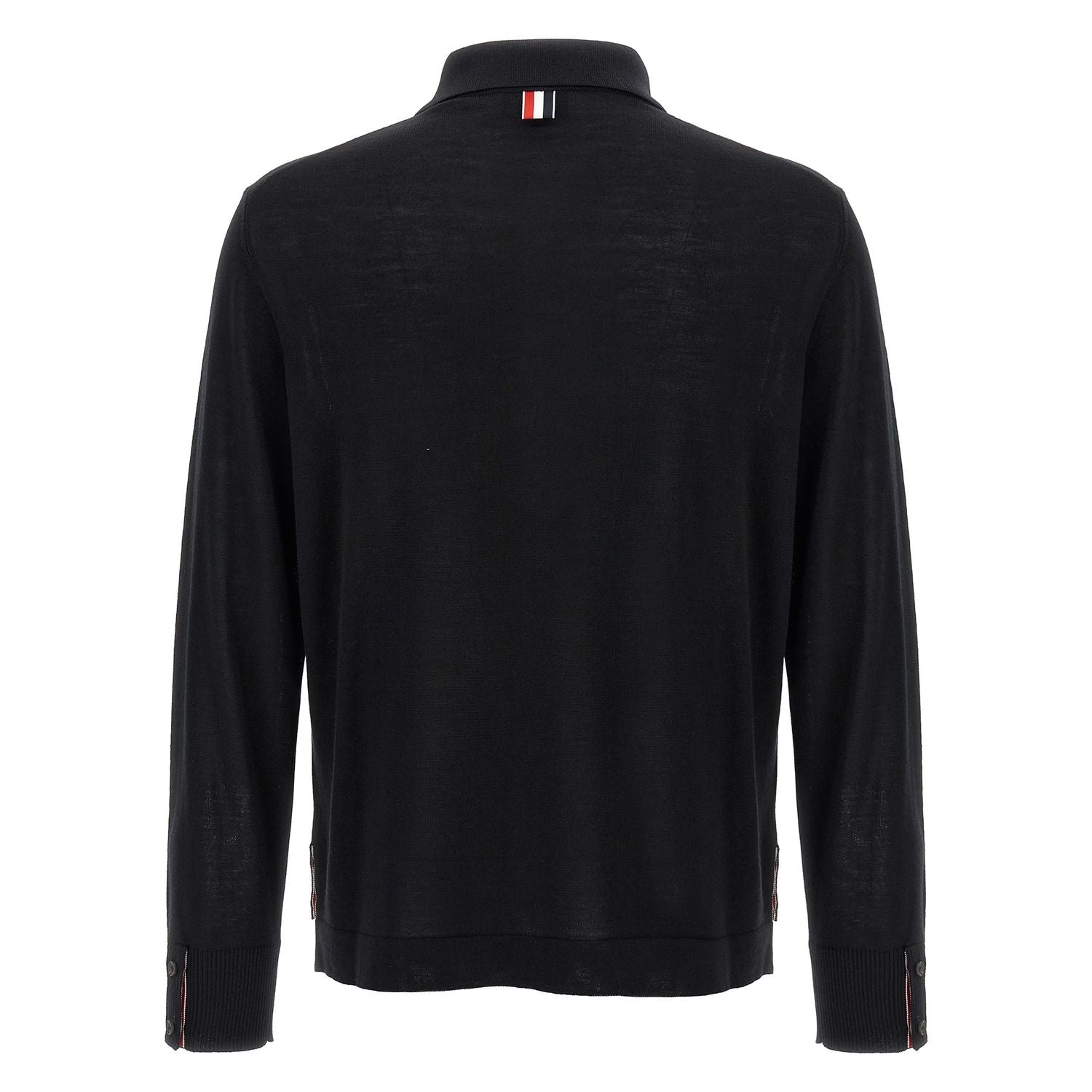 Thom Browne Black Virgin Wool Cardigan