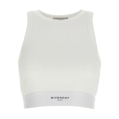Givenchy White Cotton Tank Tops