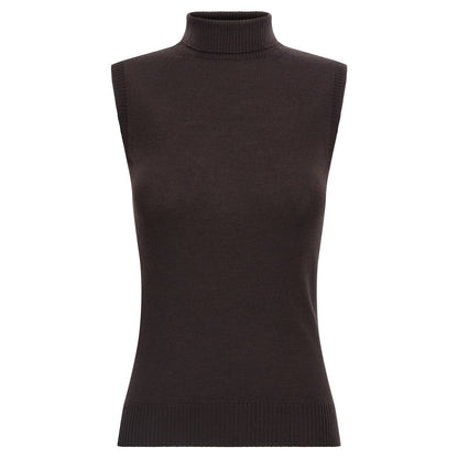 Sportmax Brown Virgin Wool Cardigan