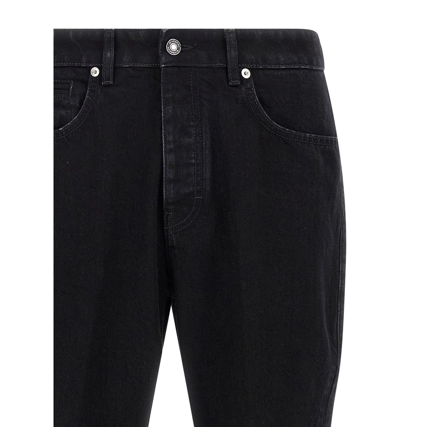Givenchy Black Cotton Straight-Leg Jeans