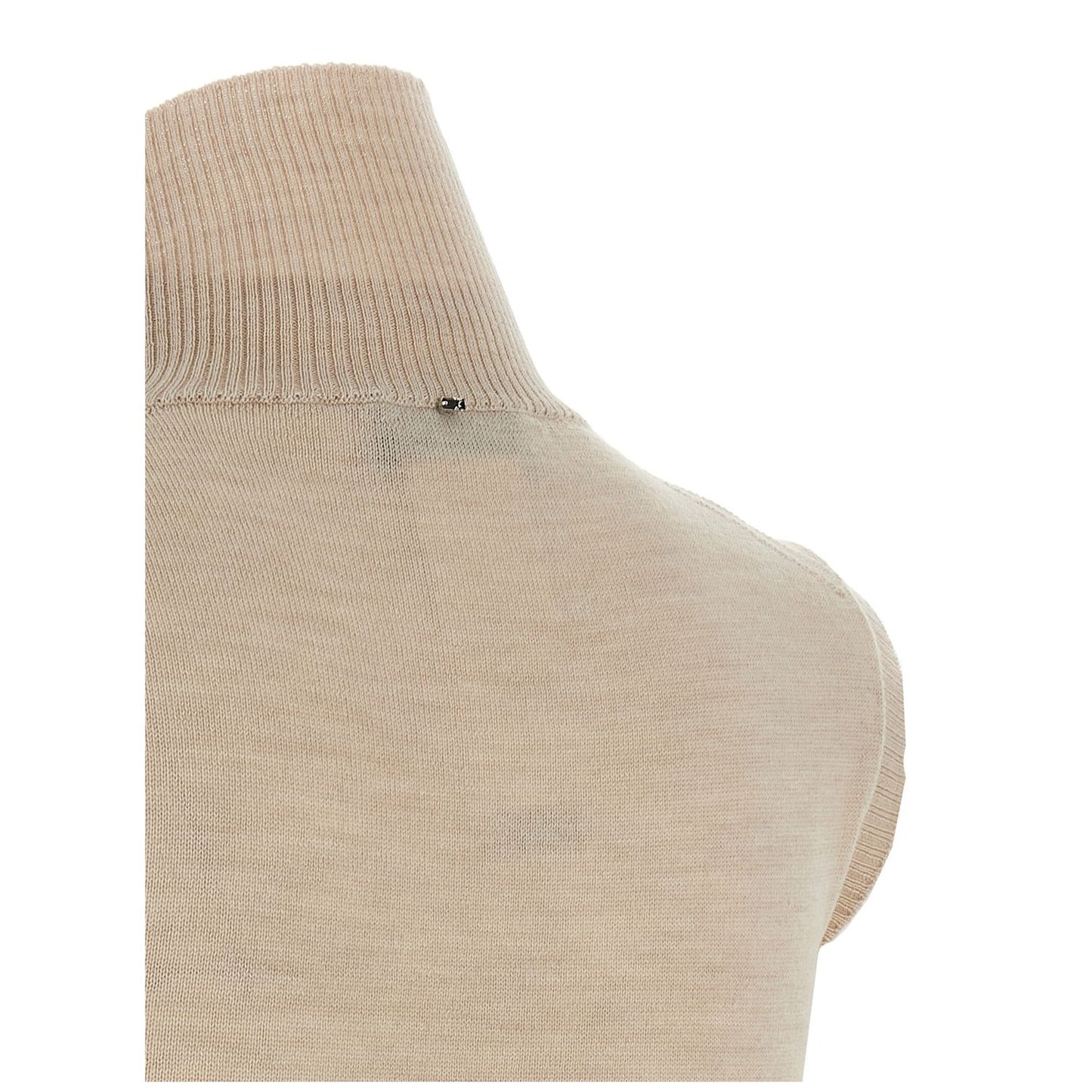 Sportmax Beige Virgin Wool Cardigan