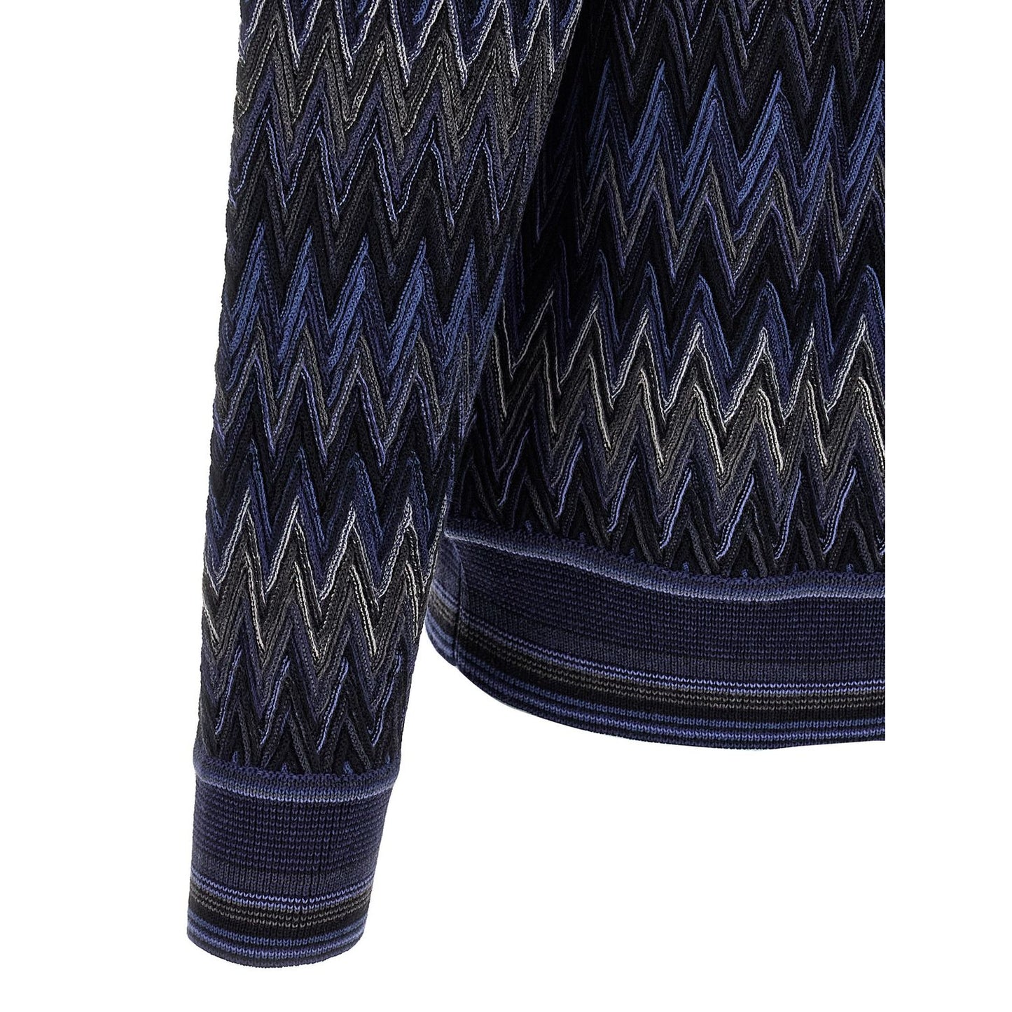 Missoni Blue Wool Cardigan