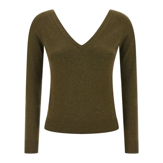 Saint Laurent Bicolor Cashmere Cardigan