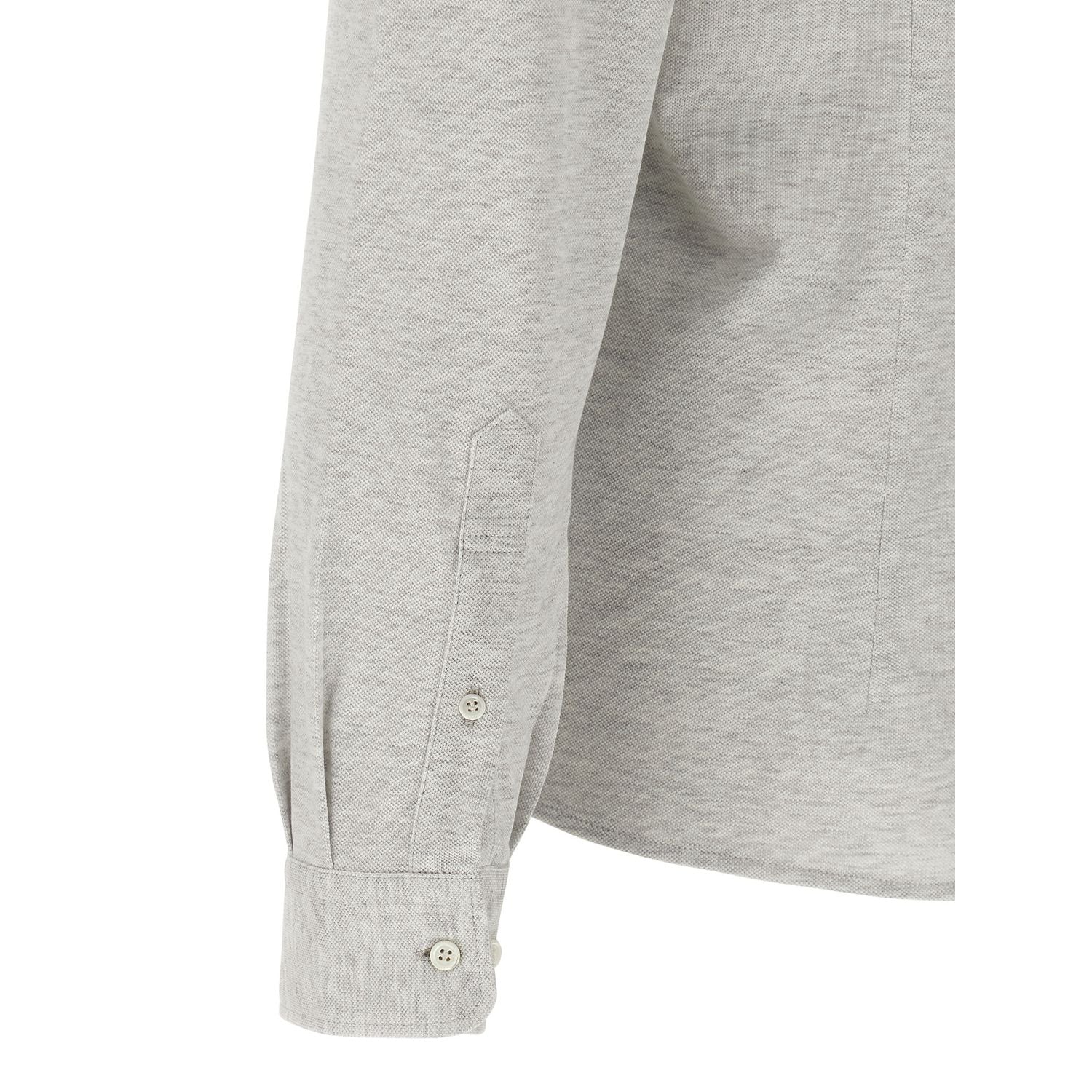Brunello Cucinelli Gray Cotton Blouse