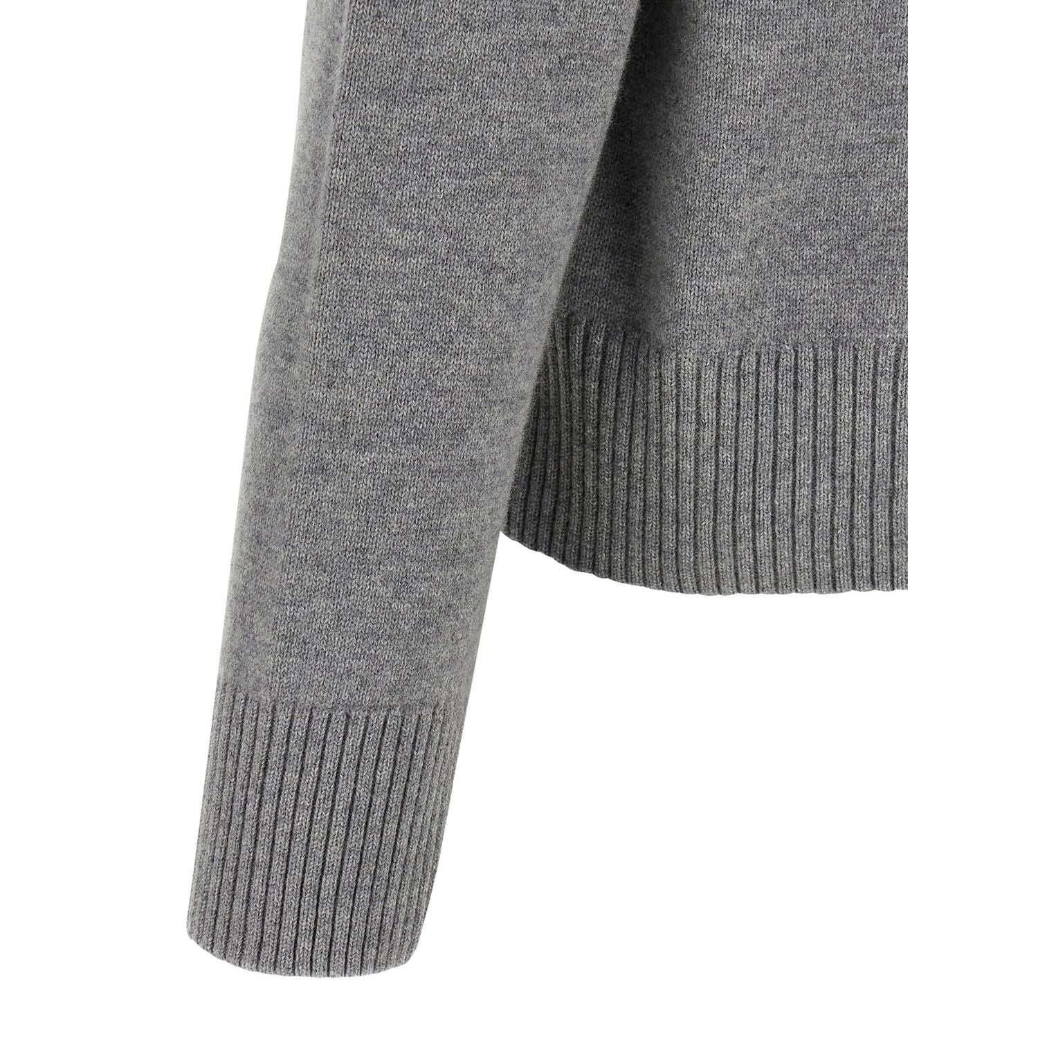 Ami Paris Gray Wool Cardigan