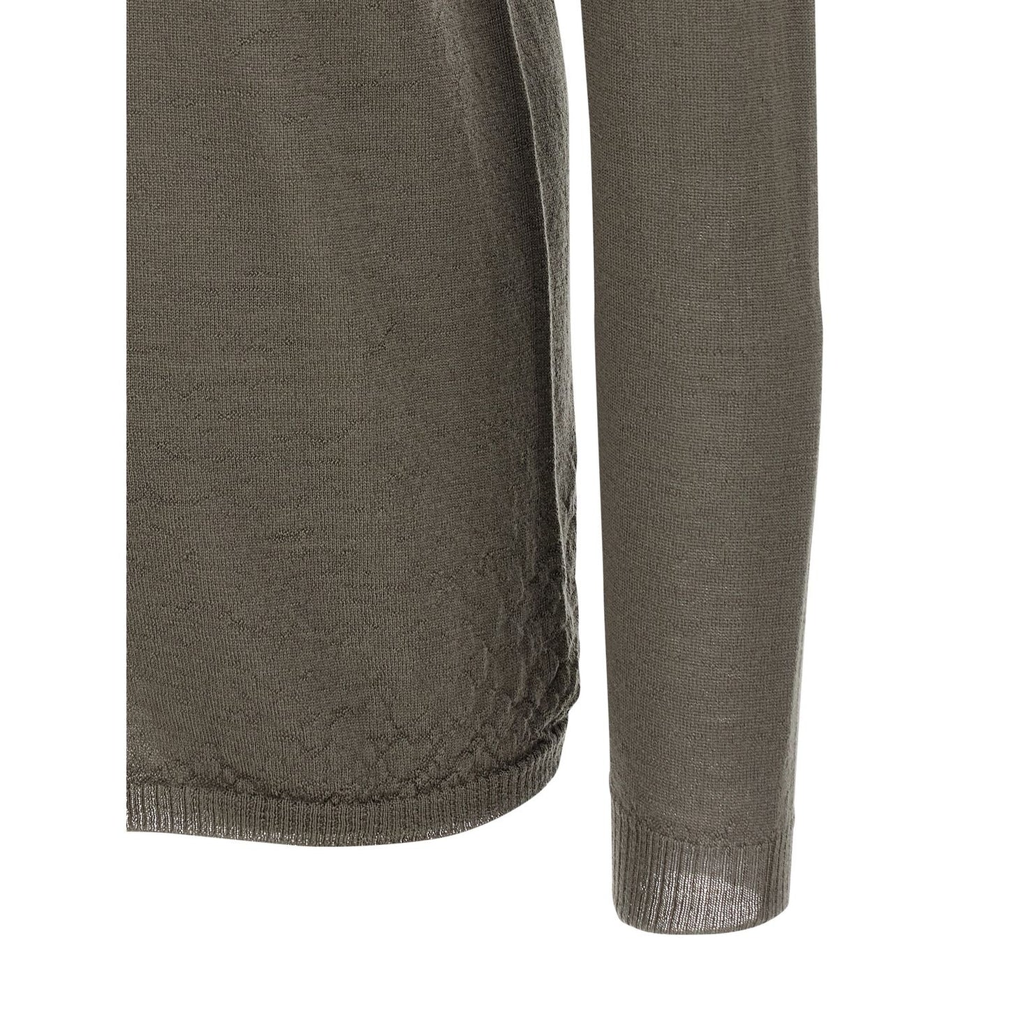 Rick Owens Gray Wool Cardigan