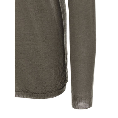 Rick Owens Gray Wool Cardigan