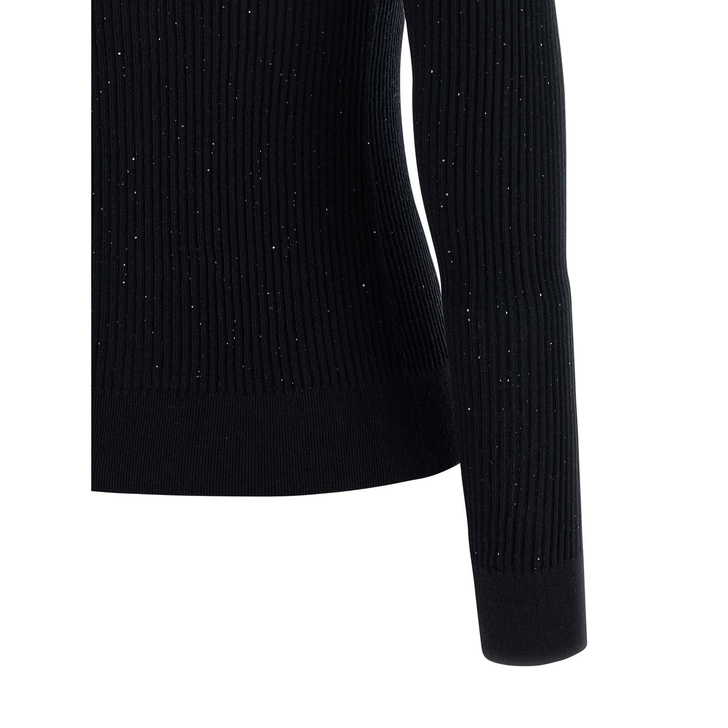 Max Mara Black Silk Cardigan