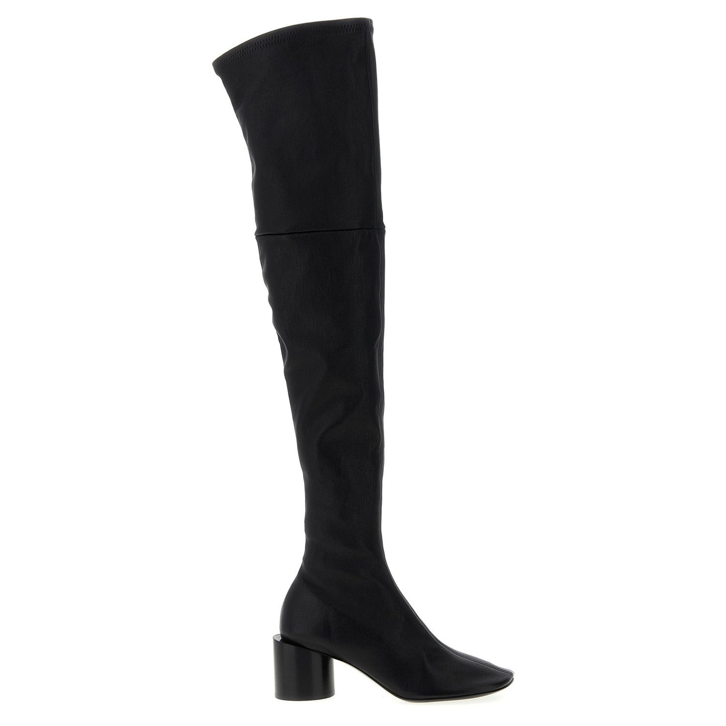 Jil Sander Black Leather Over The Knee