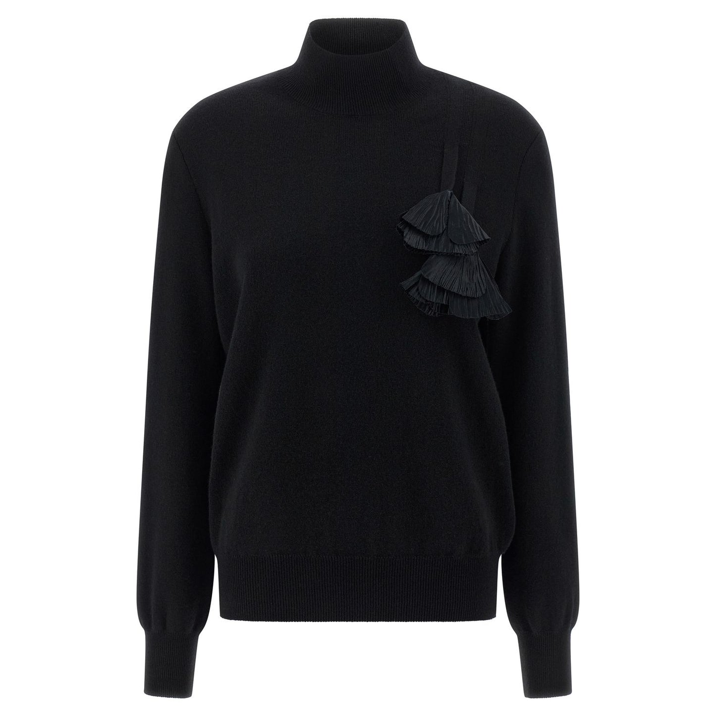 Ferragamo Black Virgin Wool Cardigan