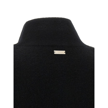 Ferragamo Black Virgin Wool Cardigan