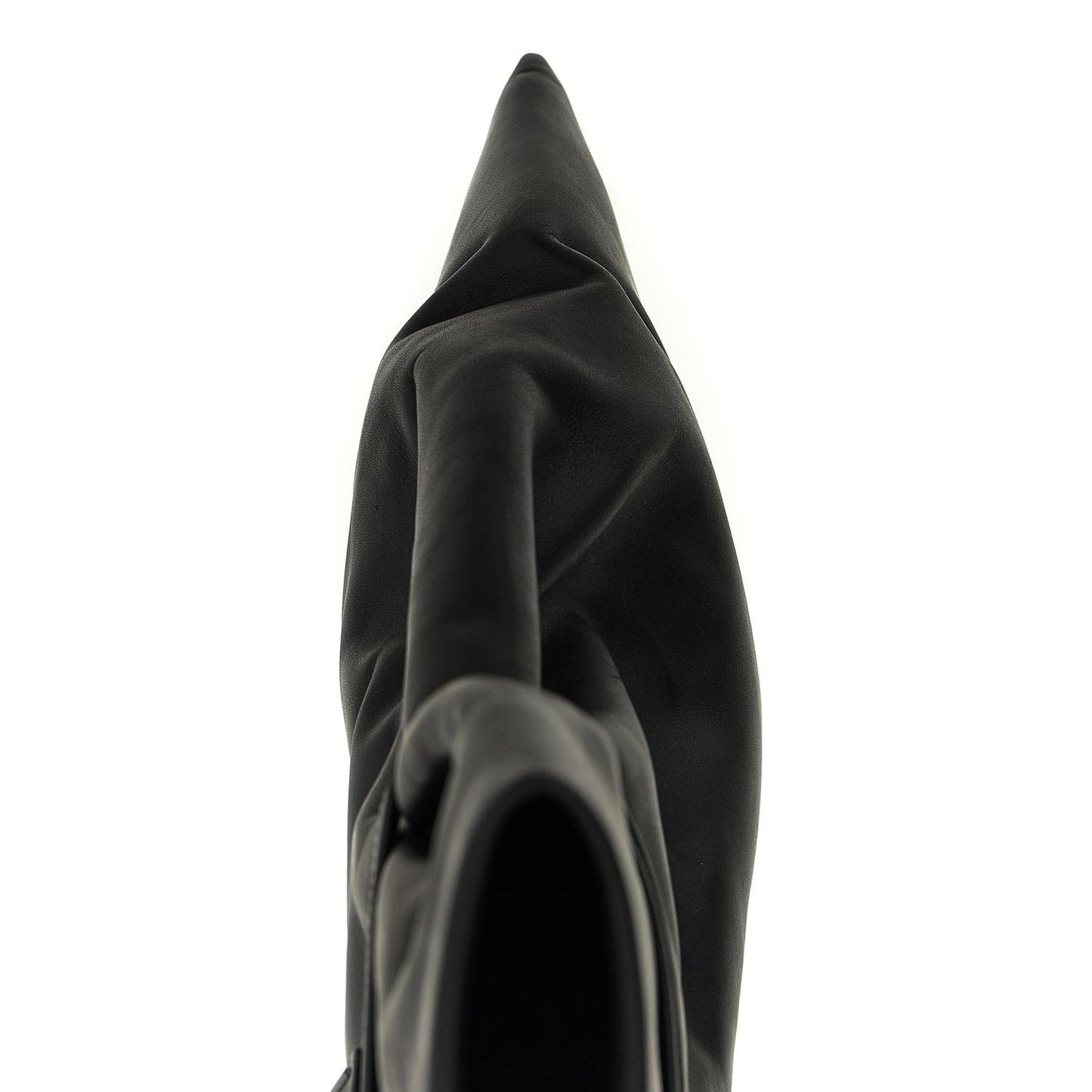 Rick Owens Black Cowhide Ankle Boots
