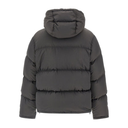 Dolce & Gabbana Gray Polyamide Full-Length Jacket