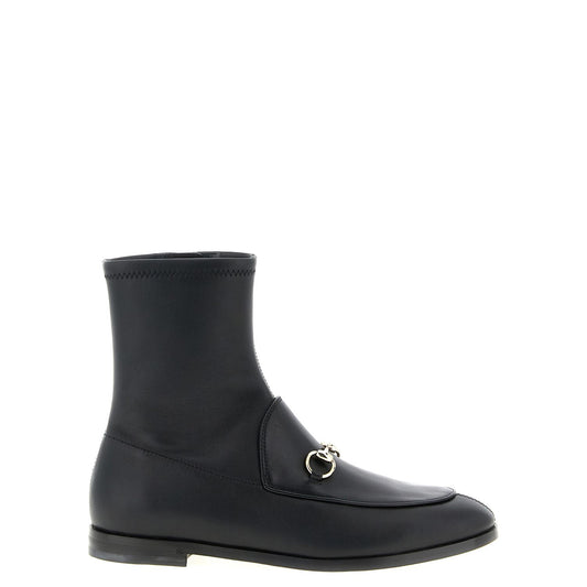 Gucci Black Lamb Leather Ankle Boots
