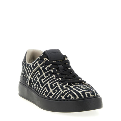 Balmain Black Cotton Sneakers