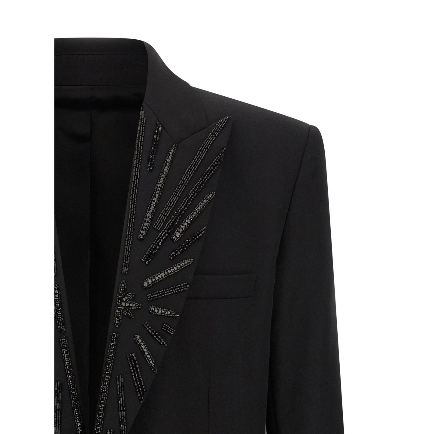 Balmain Black Virgin Wool Blazer