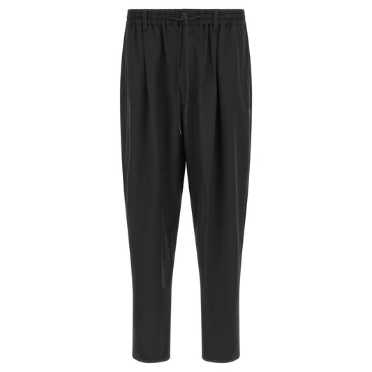 Y-3 Black Polyester Casual Pants
