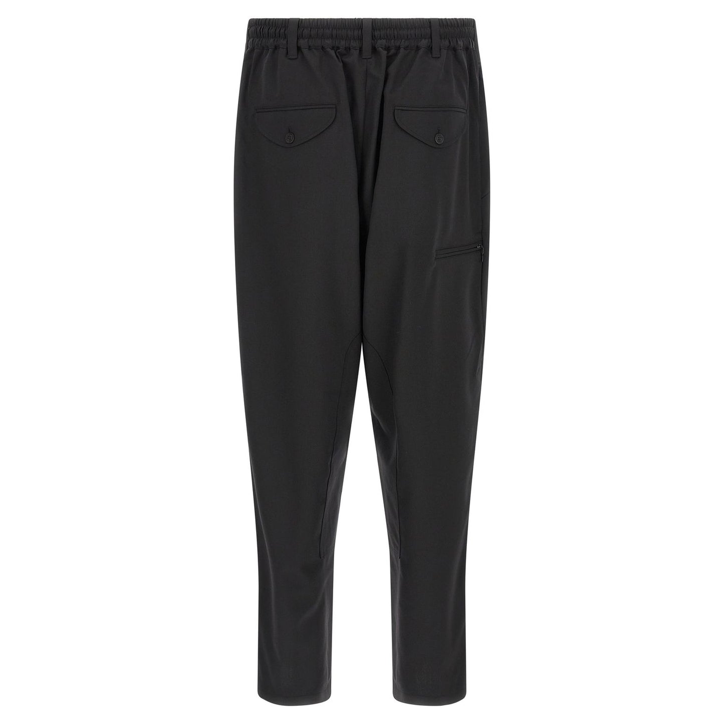 Y-3 Black Polyester Casual Pants