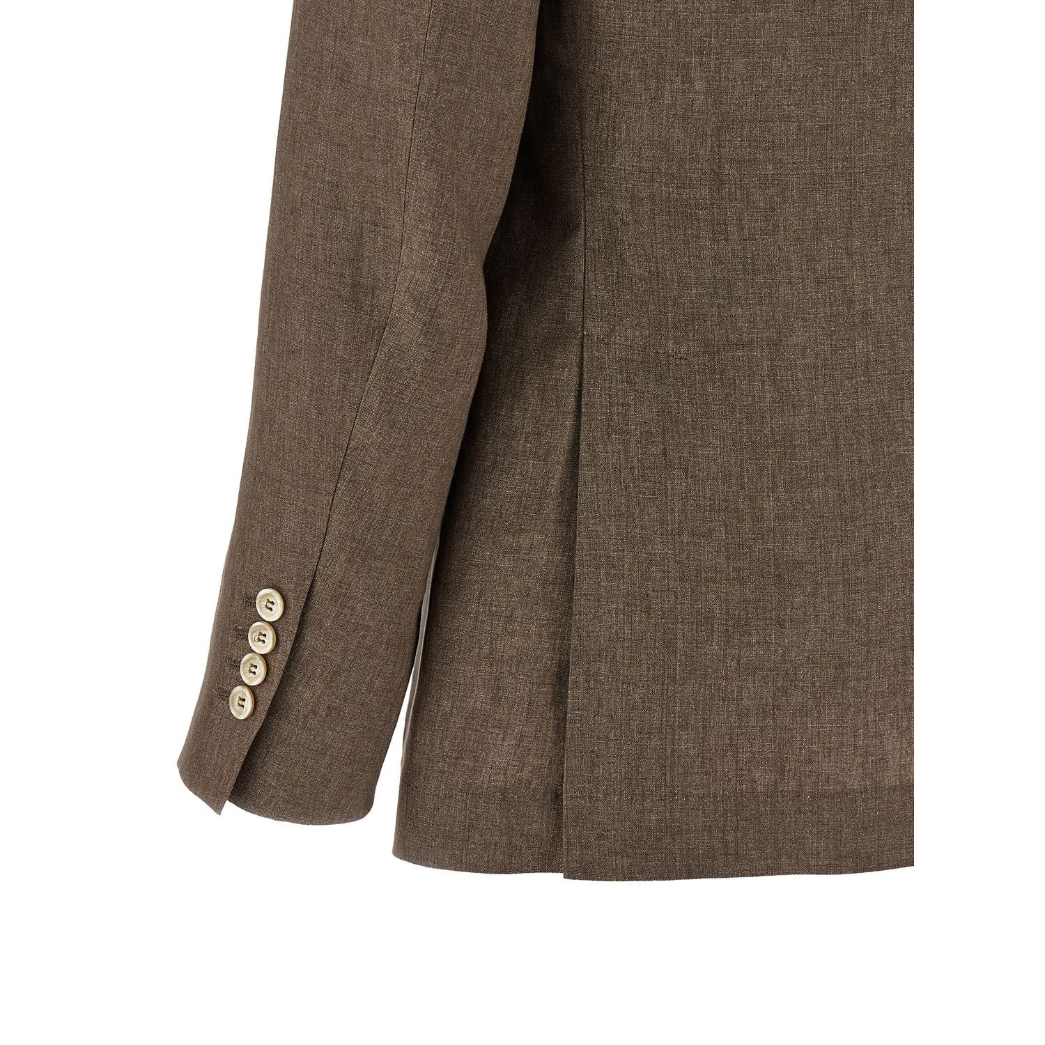 Brunello Cucinelli Brown Linen Blazer