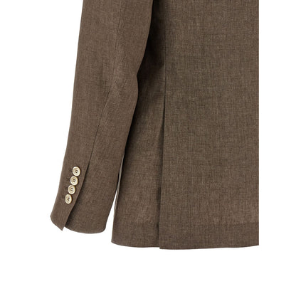 Brunello Cucinelli Brown Linen Blazer