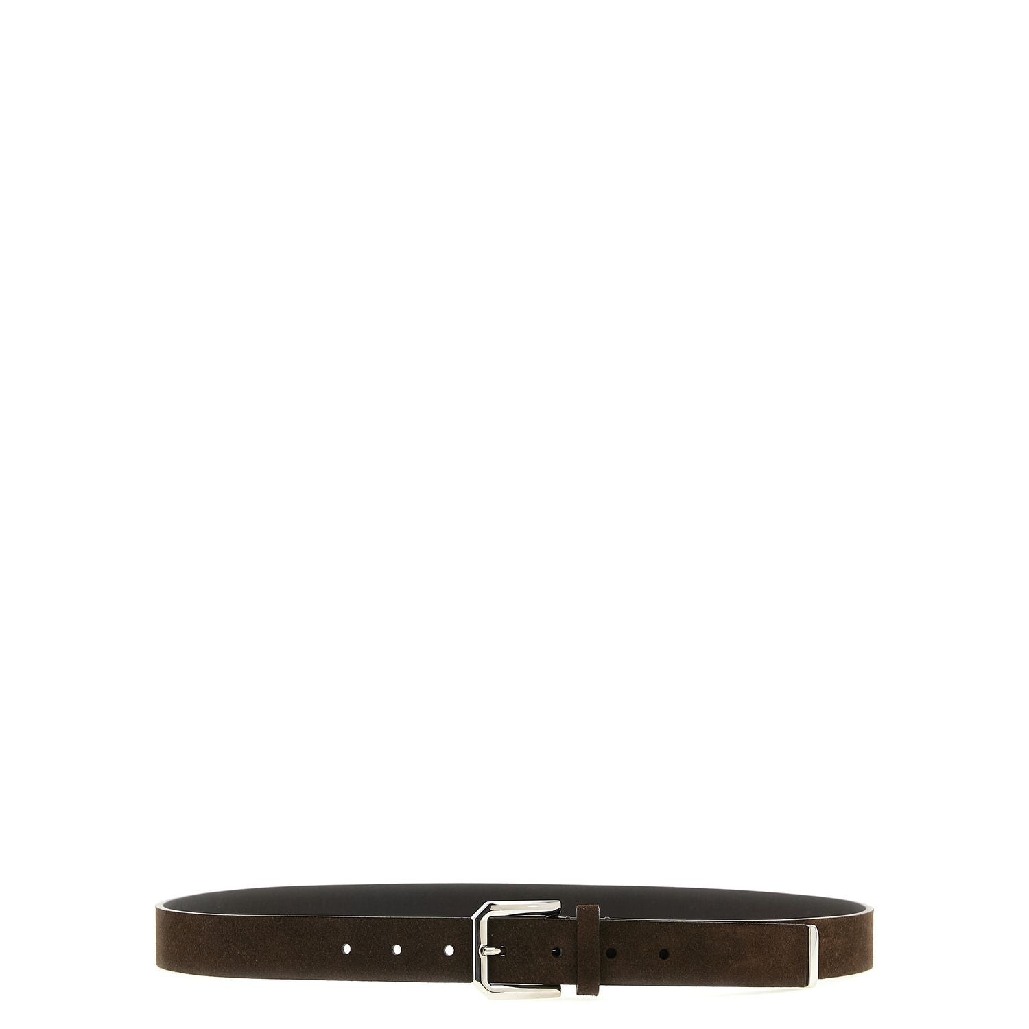 Brunello Cucinelli Brown Bull Skin Regular Belt