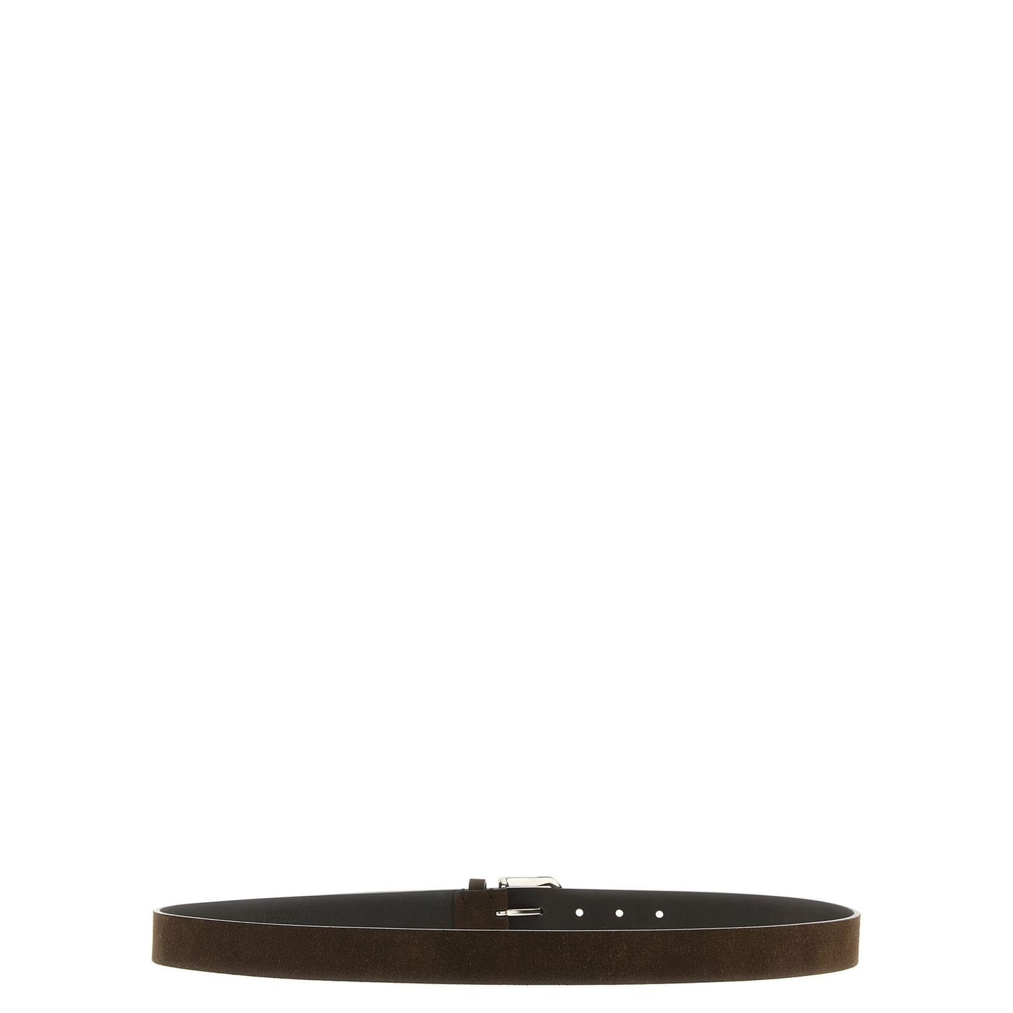 Brunello Cucinelli Brown Bull Skin Regular Belt