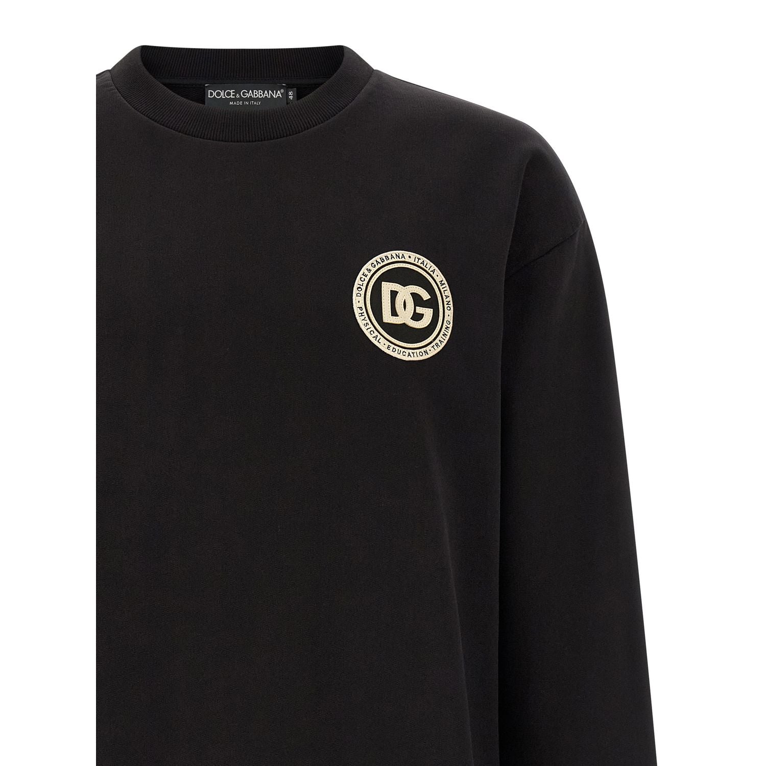 Dolce & Gabbana Black Cotton Sweatshirt