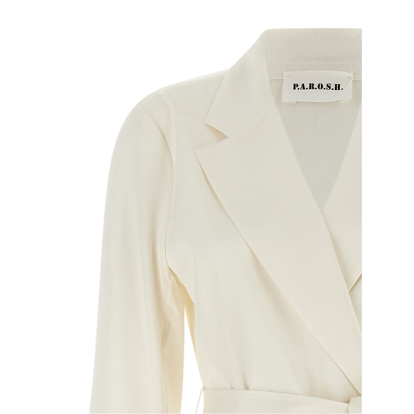 P.A.R.O.S.H. White Polyester Blazer