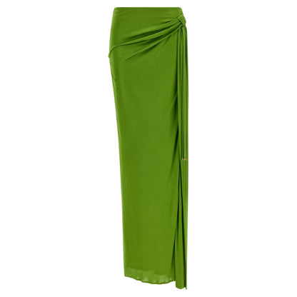 Elisabetta Franchi Bicolor Viscose Mini Skirt
