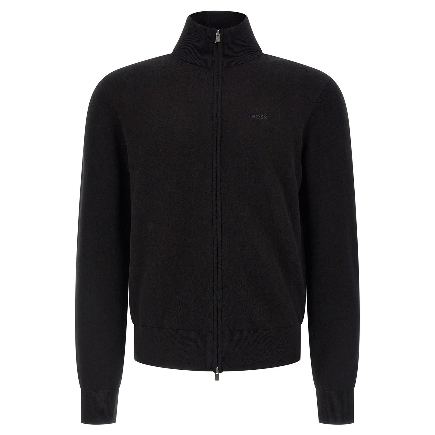 Hugo Boss Black Cotton Cardigan