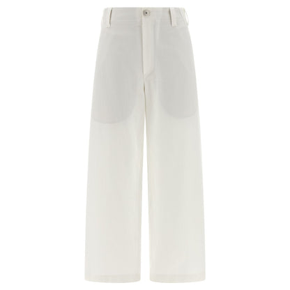 Brunello Cucinelli White Cotton Chino Pants