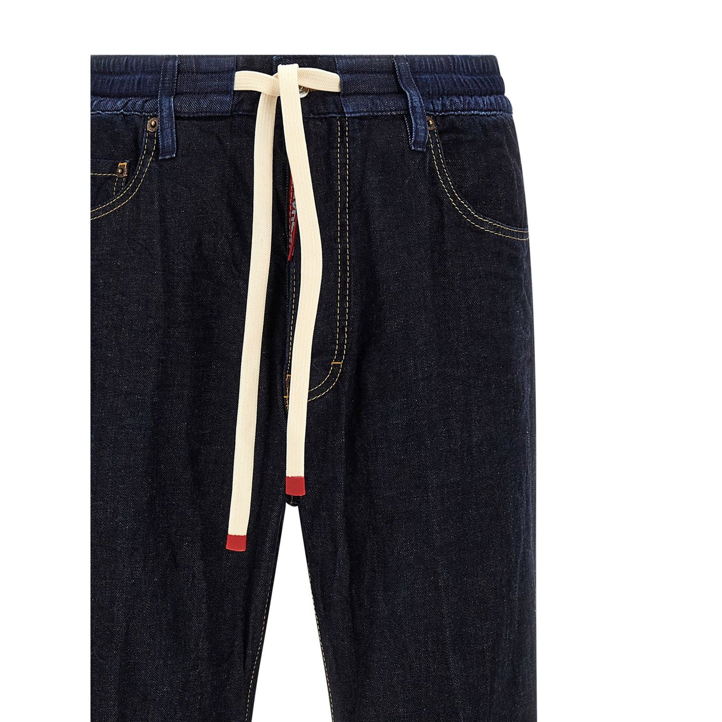 Dsquared² Blue Cotton Straight-Leg Jeans
