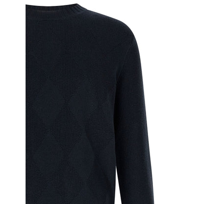 Ballantyne Blue Cotton Cardigan