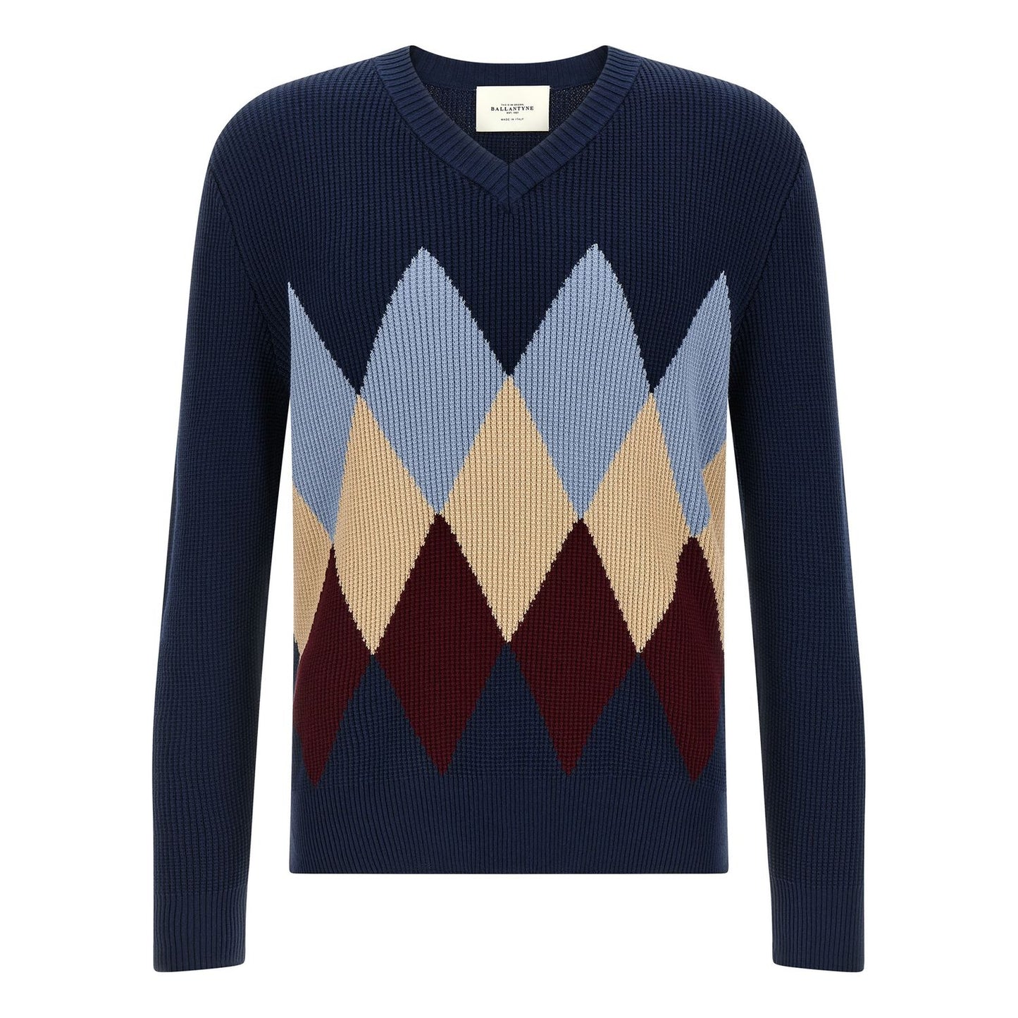 Ballantyne Blue Cotton Cardigan