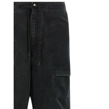 Entire Studios Black Cotton Cargo Pants