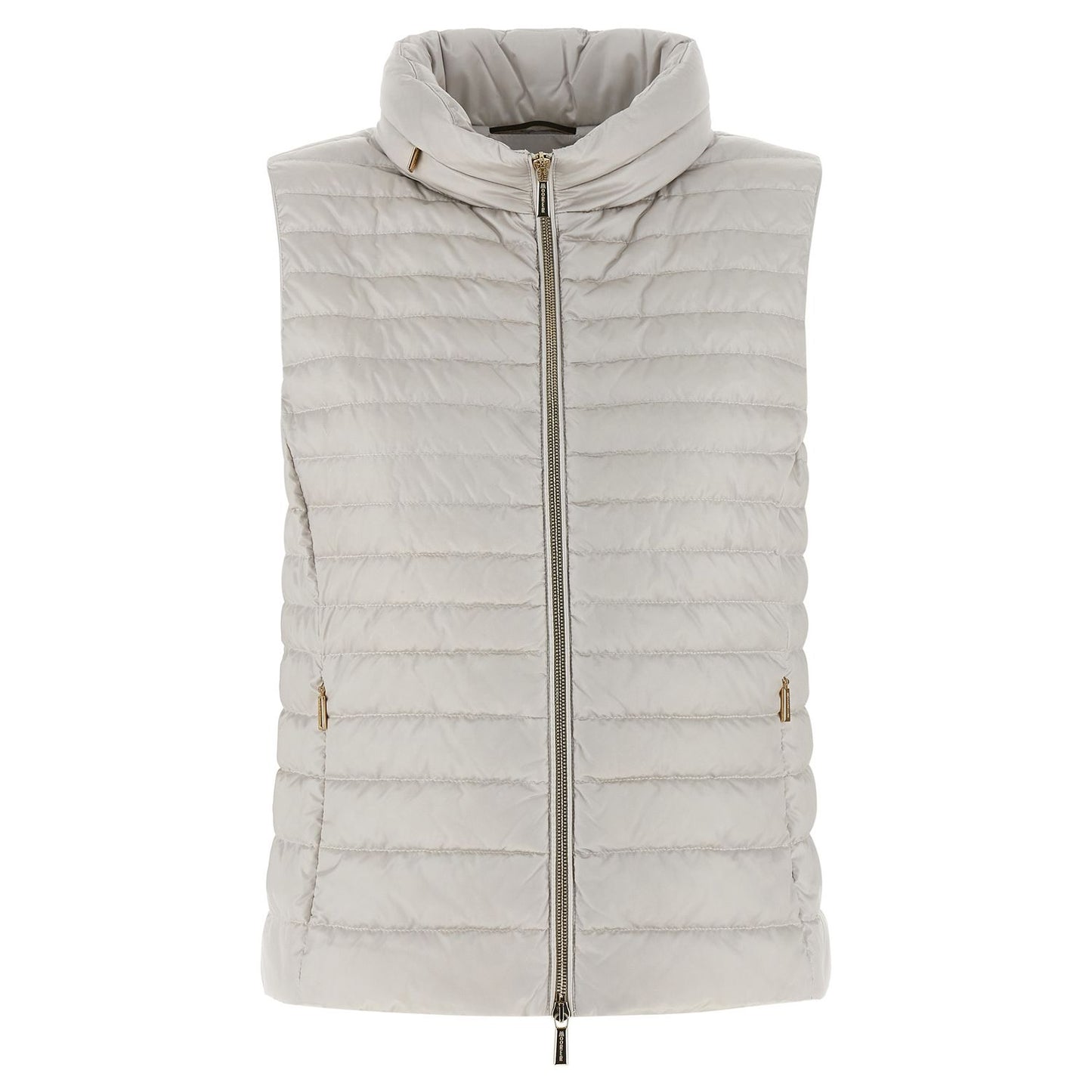 MooRER Beige Polyester Sleeveless Jacket