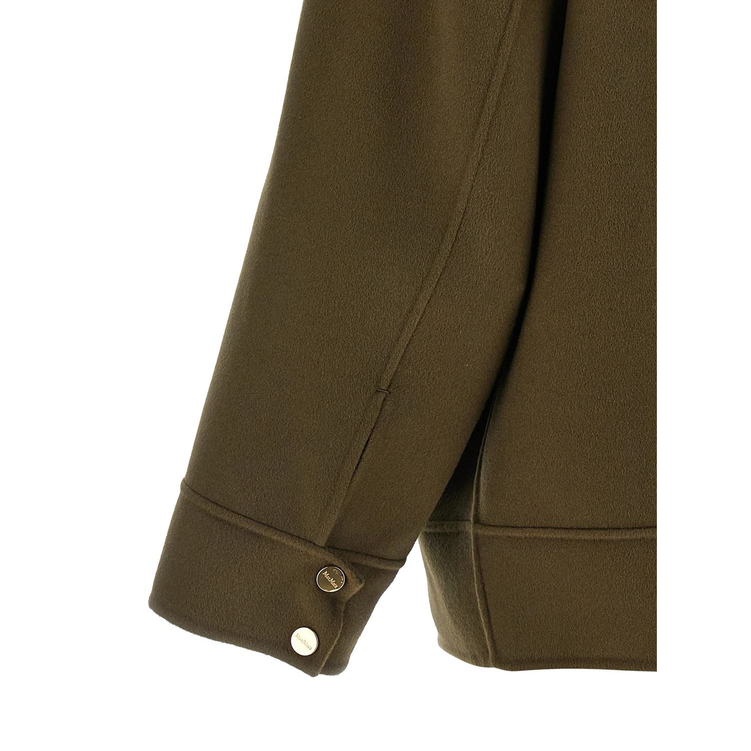 Max Mara Bicolor Virgin Wool Coat