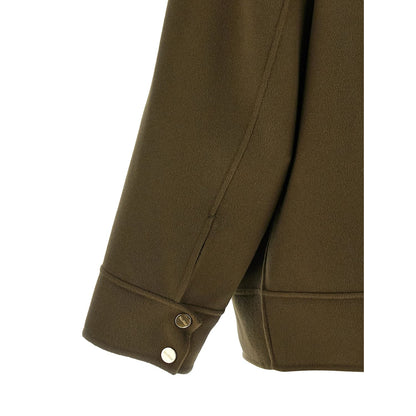 Max Mara Bicolor Virgin Wool Coat