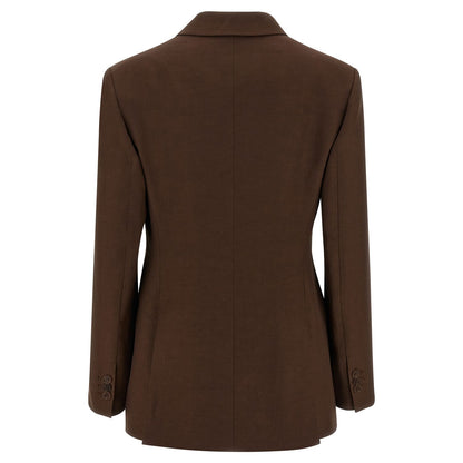 P.A.R.O.S.H. Brown Viscose Blazer